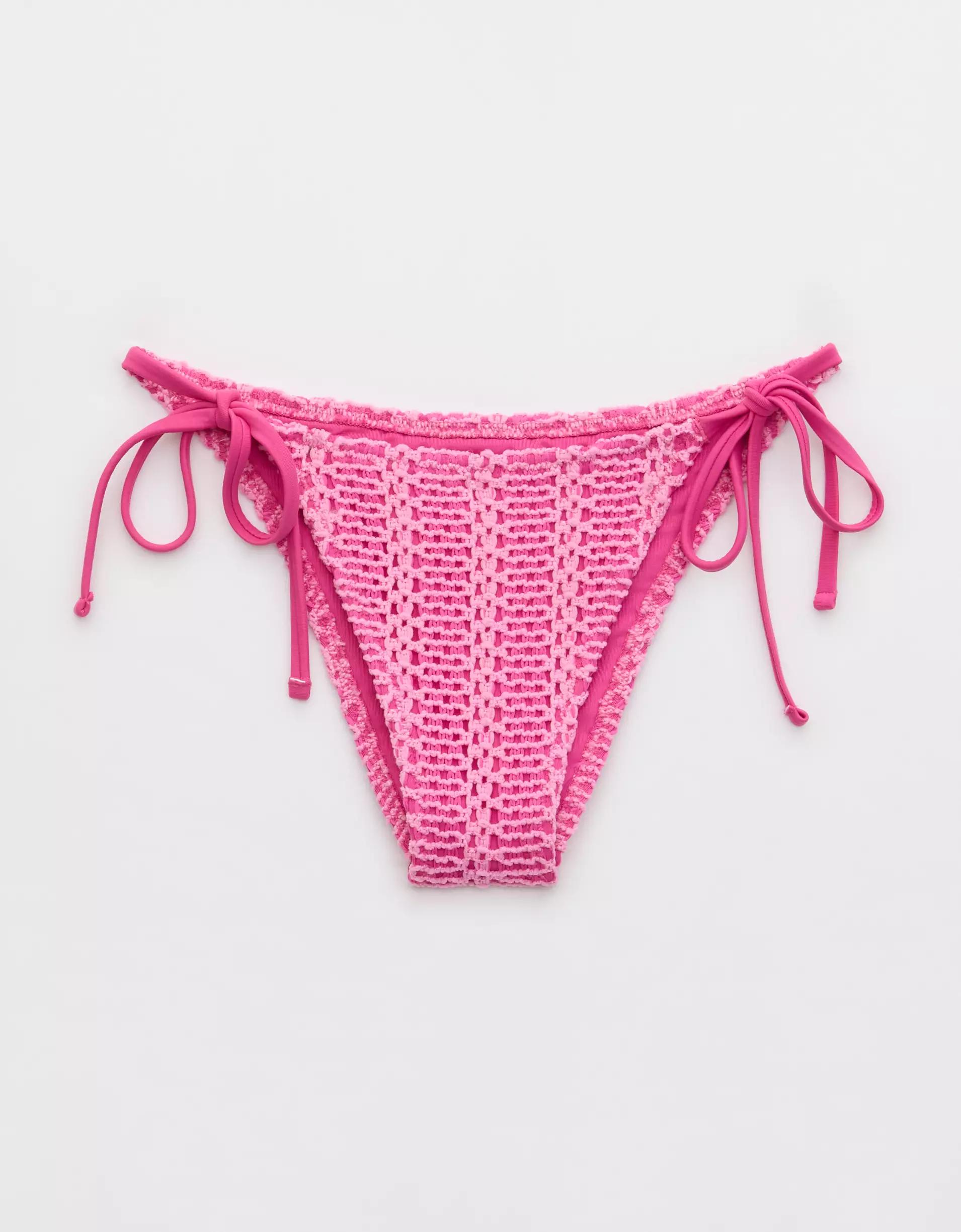 Aerie The Sunbun Cloudweave Crochet Bikini Bottom Product Image