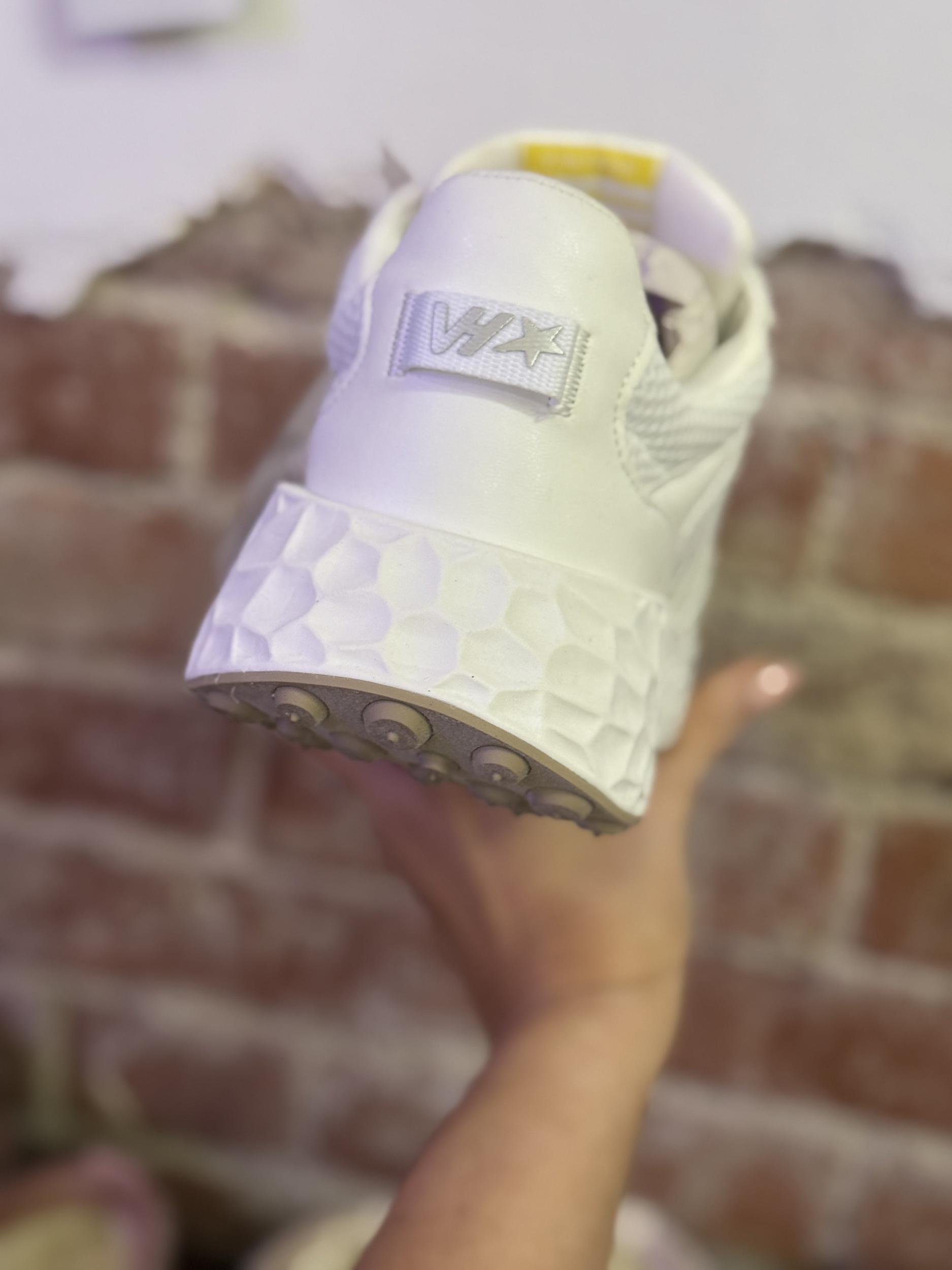 Vintage Havana Starling White Wedge Running Sneaker Product Image