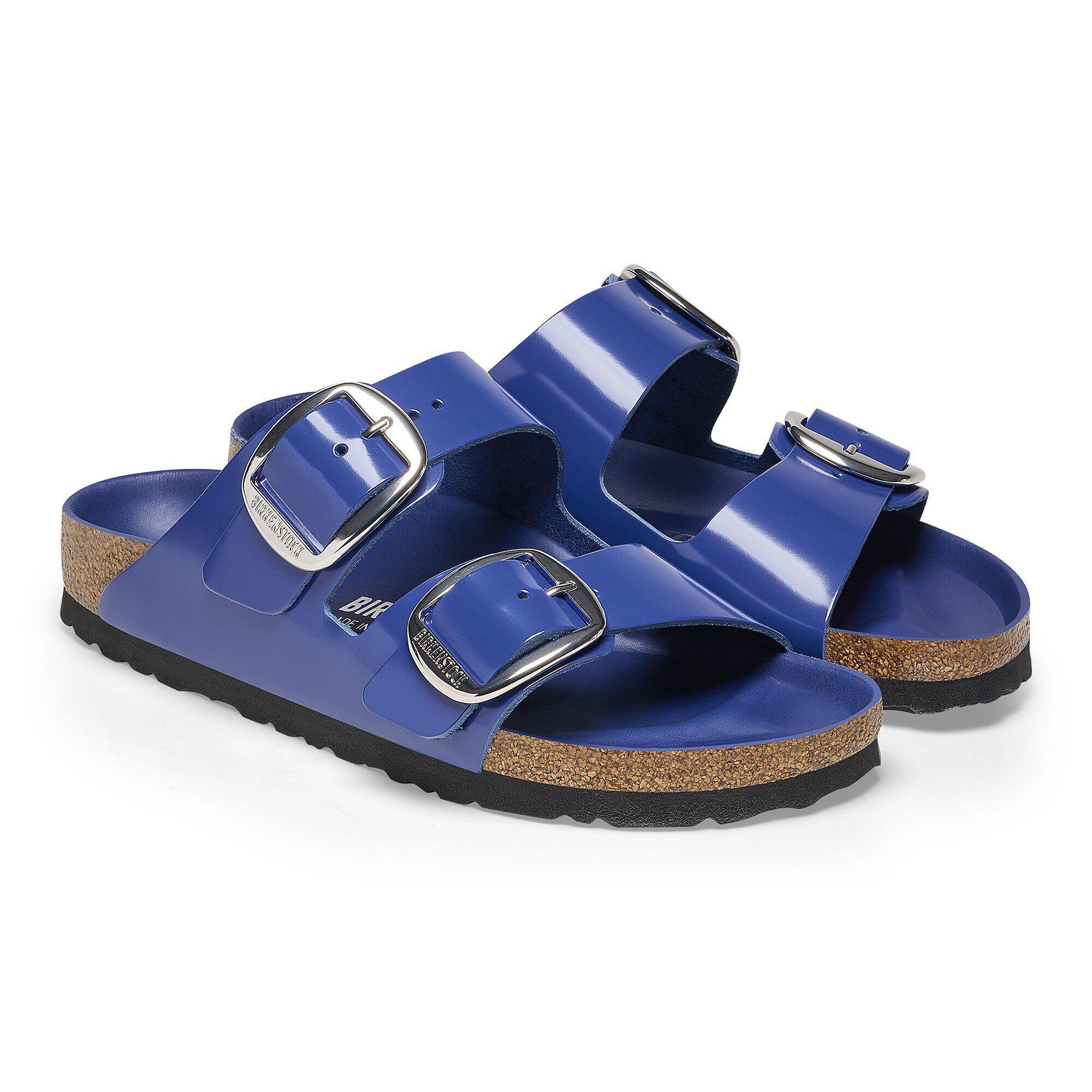 Arizona Big Buckle Natural Leather Patent High-Shine Cobalt Product Image