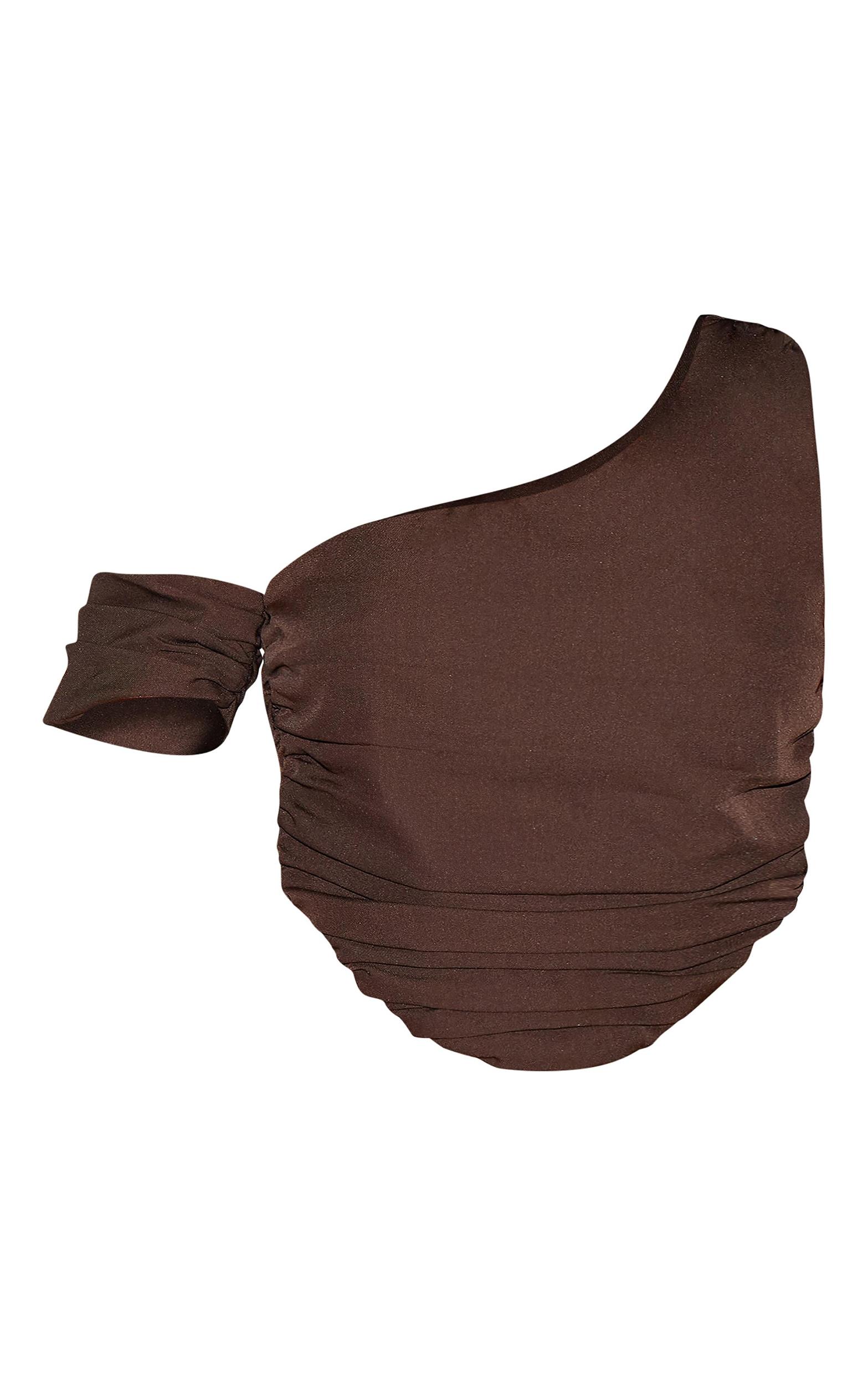 Chocolate Woven Drape Corset Product Image