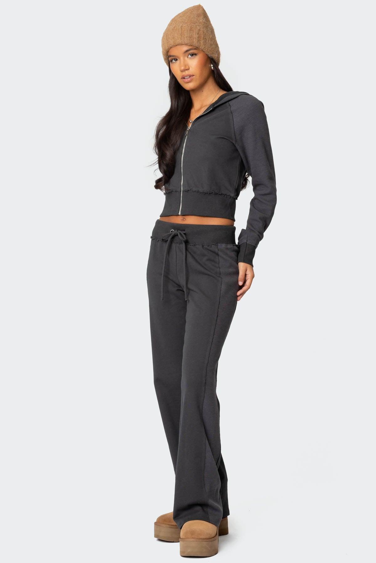 Chandler Waffle Zip Up Hoodie Product Image