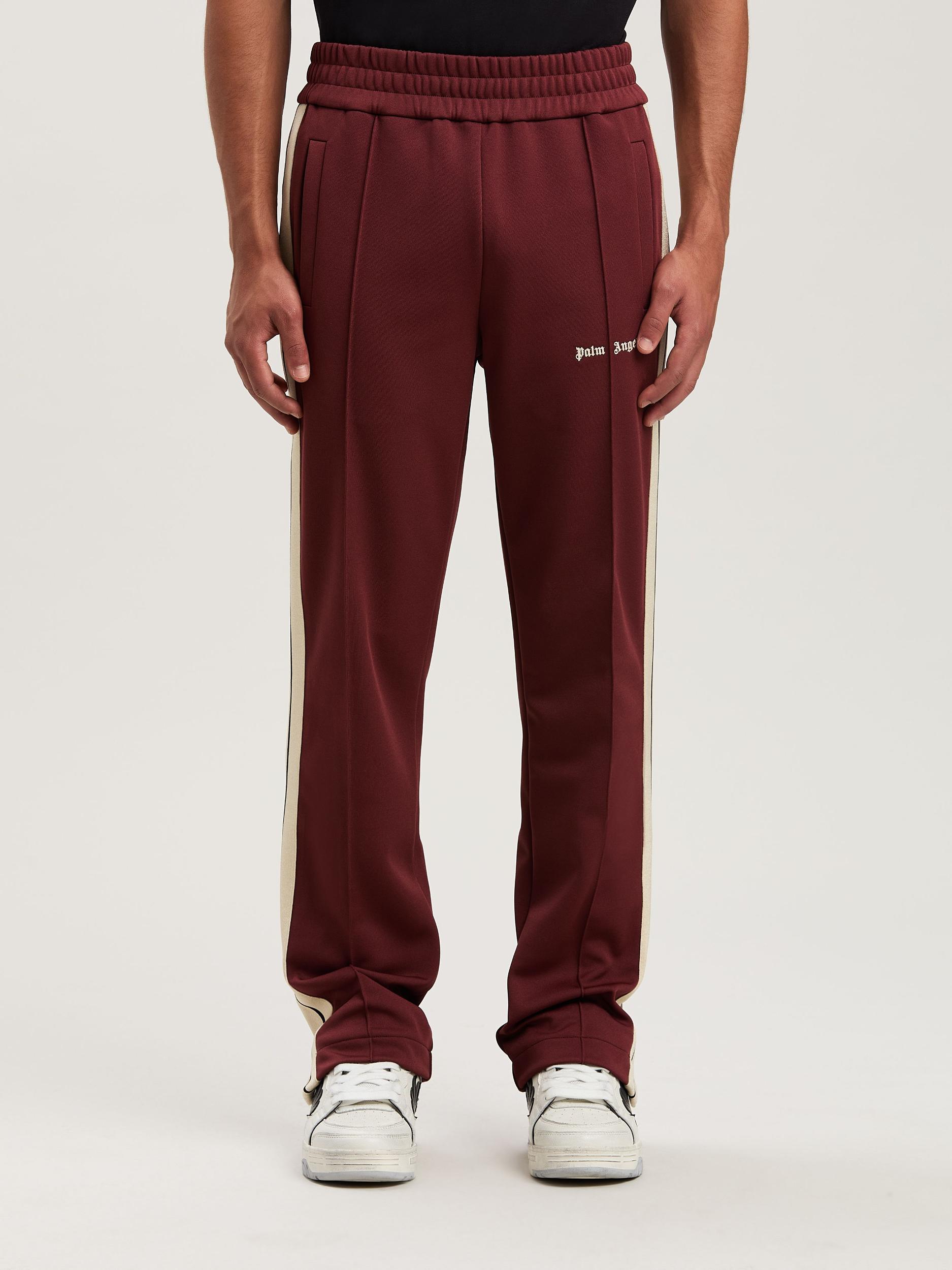 CLASSIC LOGO TRACK PANTS BURGUNDY - OFF Product Image