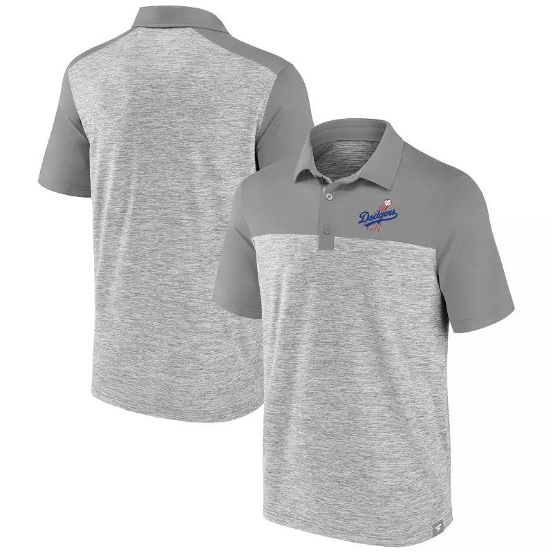 Mens Fanatics Heather Gray New York Yankees True Classics Avid Fan Brushed Polo Product Image