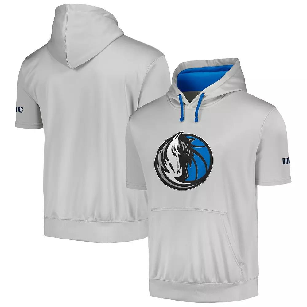 Men's Fanatics Branded Silver Dallas Mavericks Big & Tall Logo Pullover Hoodie, Size: 3XB Product Image