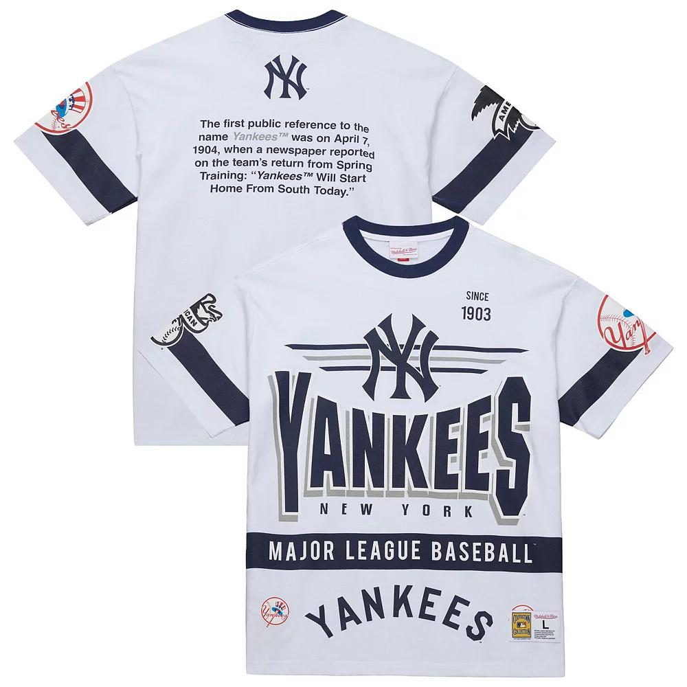 Mens Mitchell & Ness New York Yankees Cooperstown Collection Team Origins Premium T-Shirt Product Image