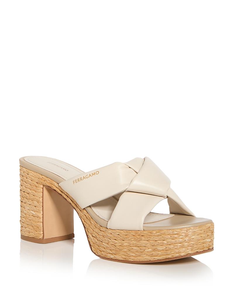 Ferragamo Womens Douglas Espadrille Platform Sandals Product Image
