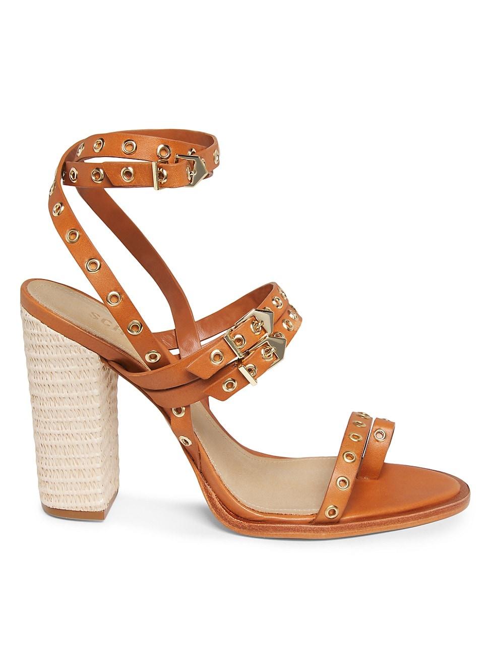 Womens Annete Grommet Leather Sandals Product Image