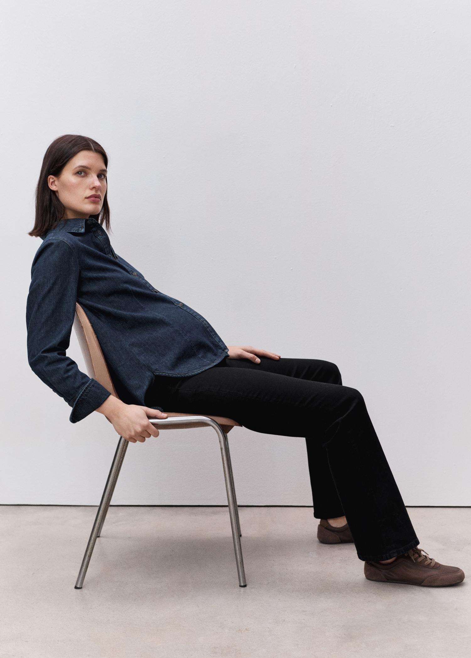 Maternity flared jeans - Women | MANGO USA Product Image