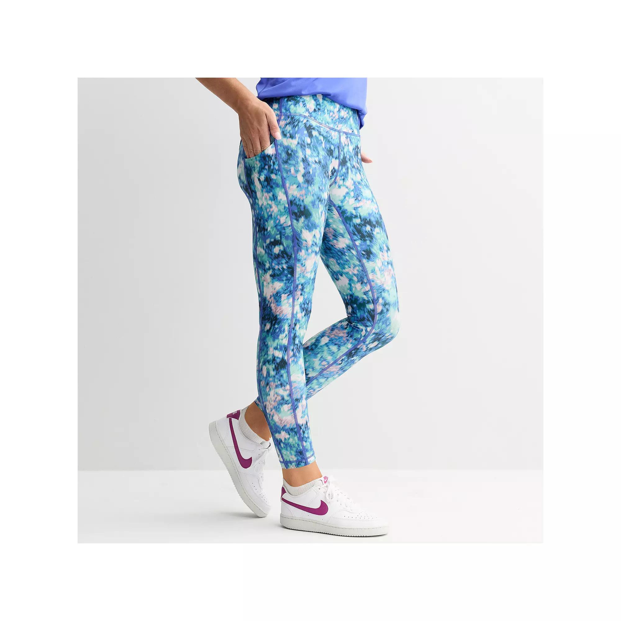 Petite Tek Gear® Ultrastretch High-Waisted 7/8 Leggings with Side Pockets, Women's,  Product Image