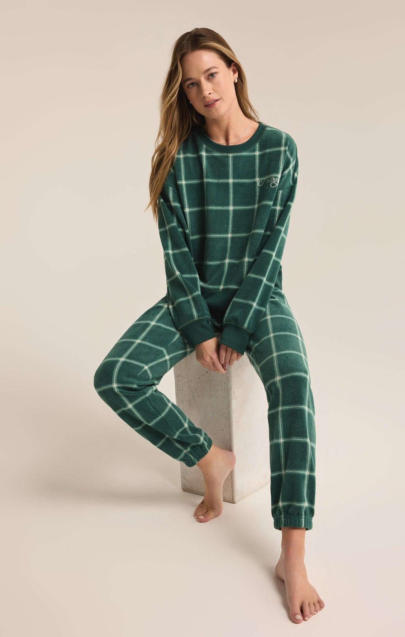 Z Supply Plaid Jogger Product Image