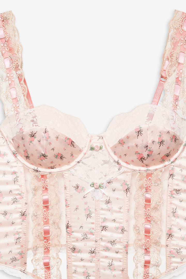 Peaches & Cream Bustier — Peach Product Image