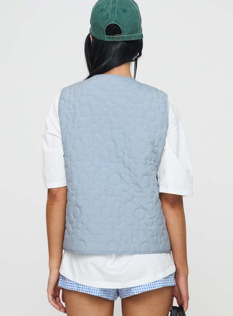 Frostwind Quilted Vest Blue Product Image