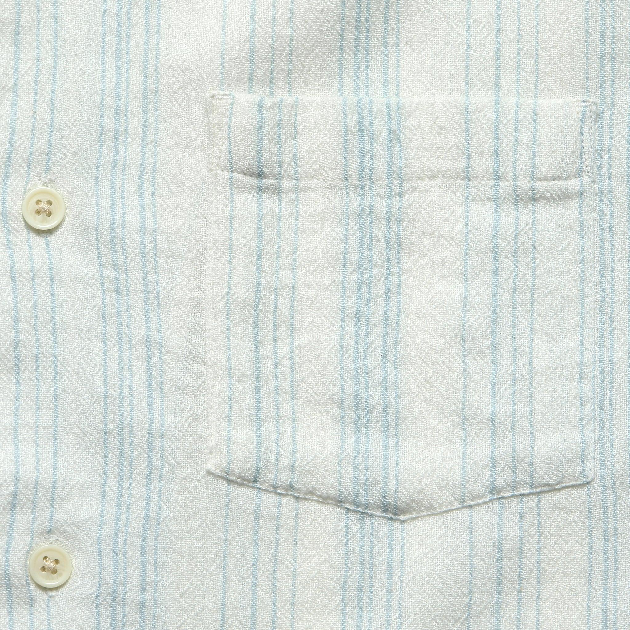 Skip Stripe Camp Shirt - Natural Product Image
