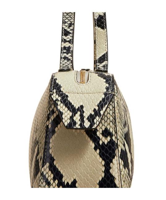 KHAITE Womens Natural Simona Snakeskin-effect Leather Shoulder Bag In Multi Product Image