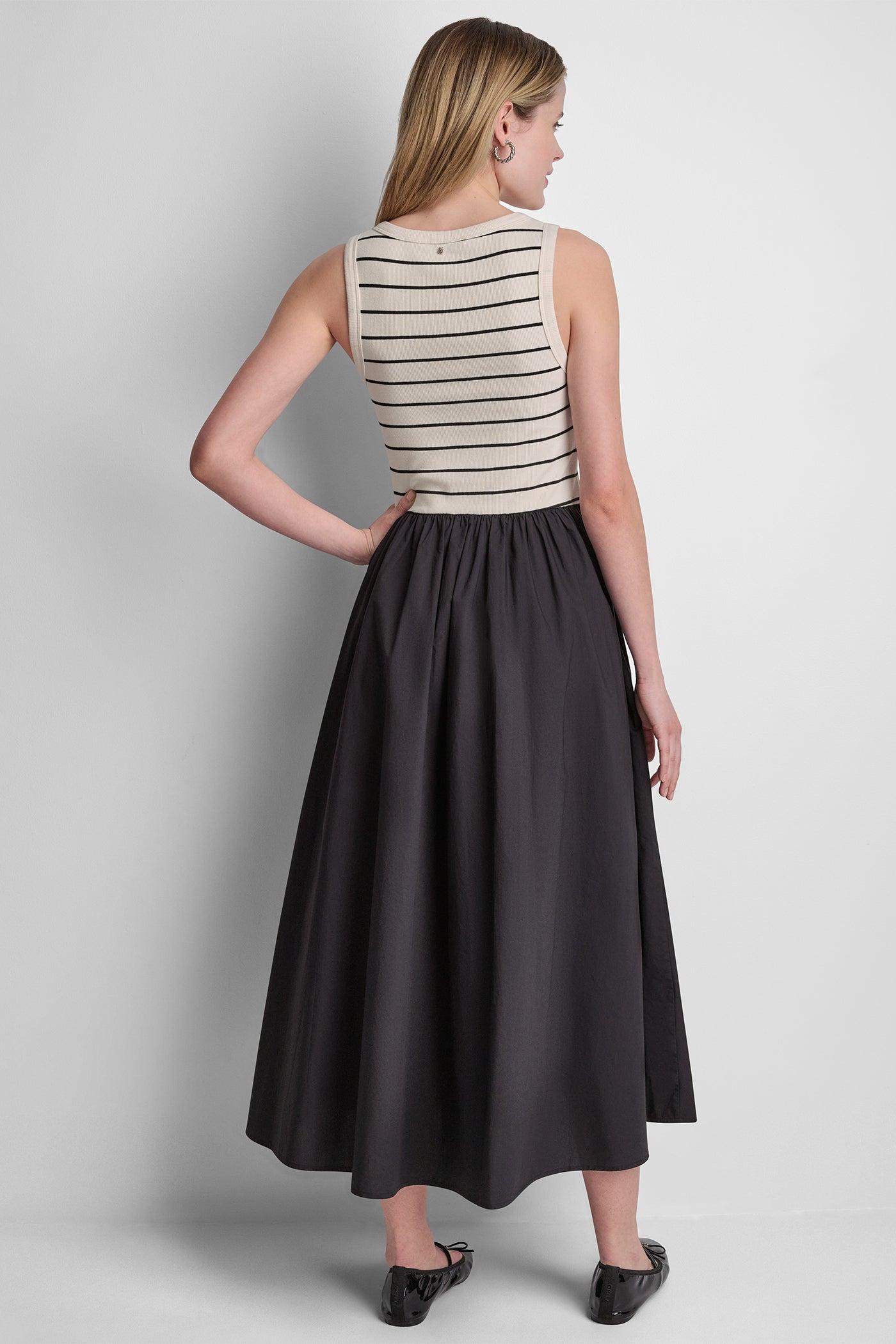 RIB HENLEY TANK MAXI DRESS Product Image