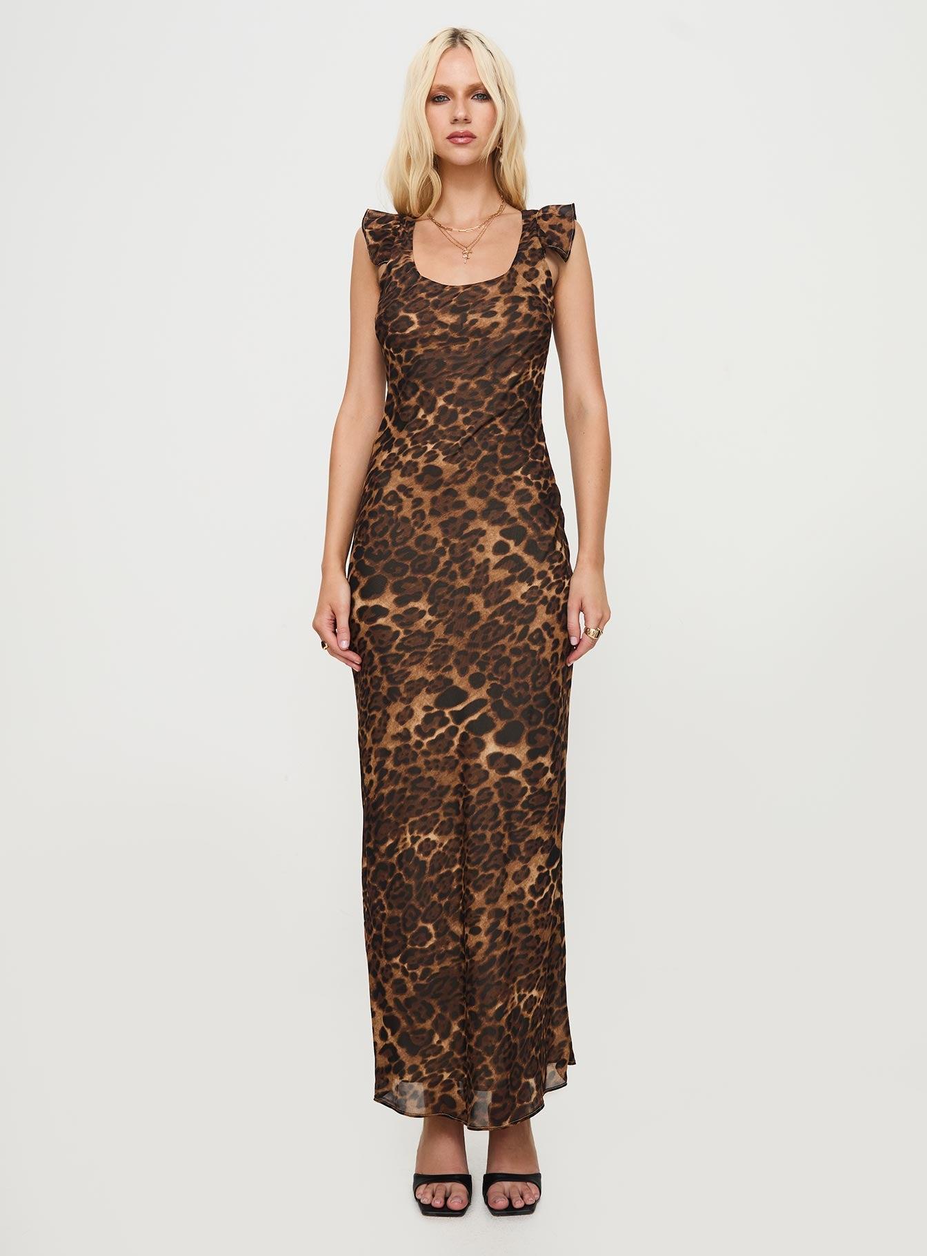 Channelle Maxi Dress Leopard Product Image