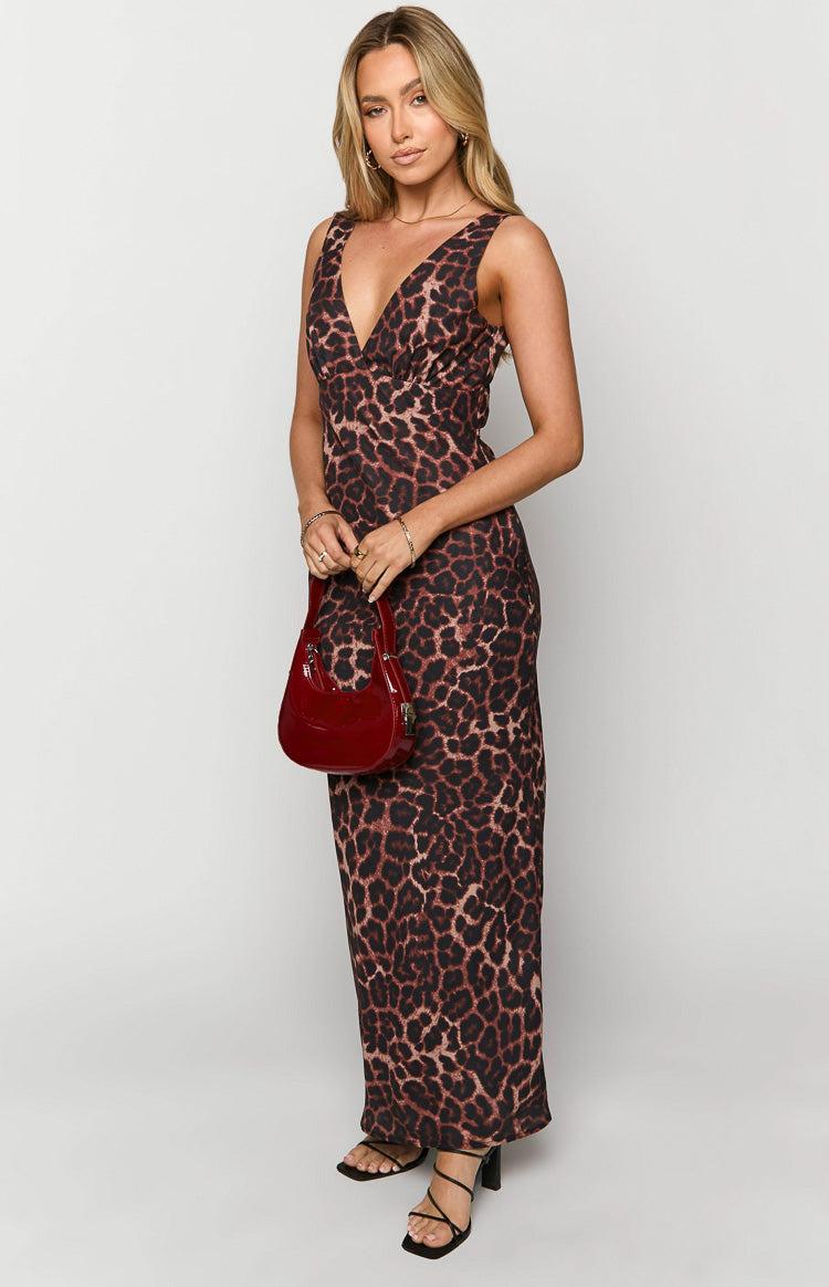Verlaine Leopard Print Maxi Dress Girls Product Image