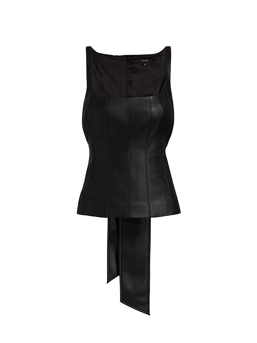 Womens Linda Tie-Front Corset Tank Product Image