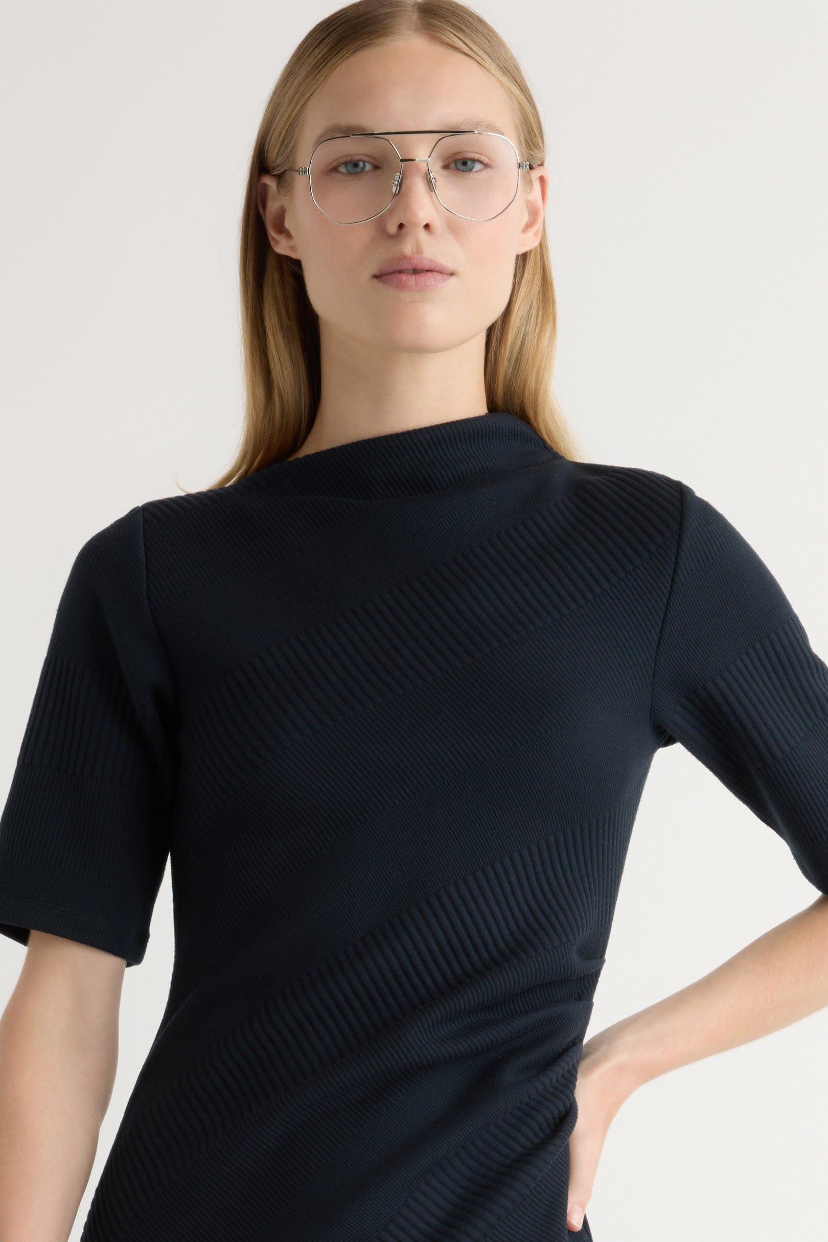 Evie Ribbed-Knit Jersey Dress Product Image