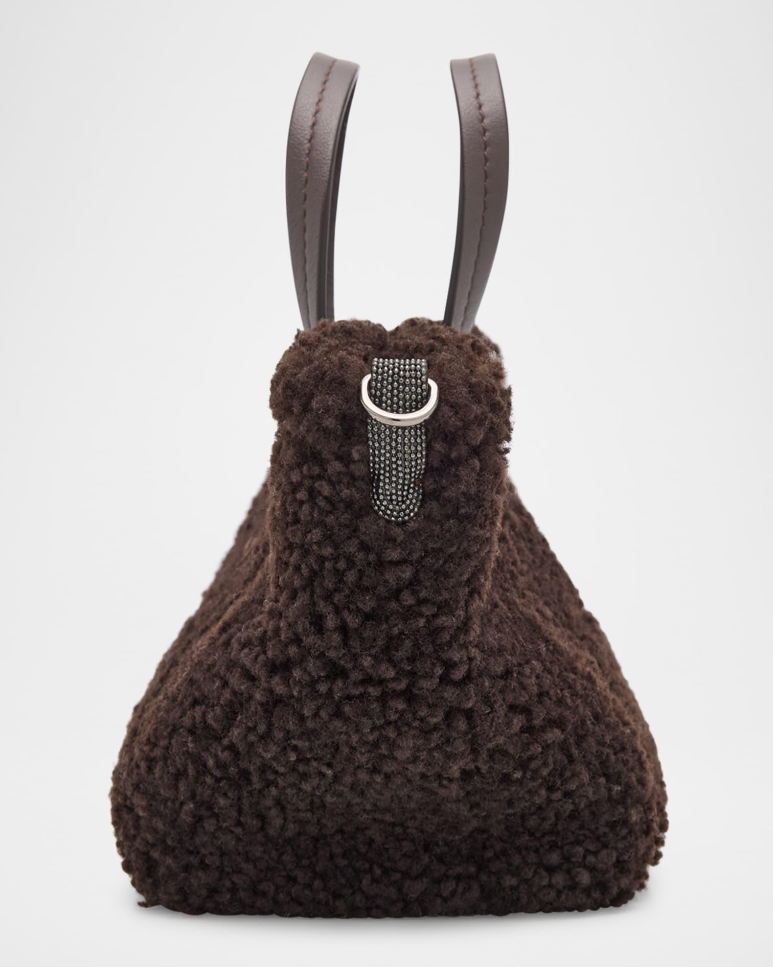 Duo Shearling Mini Shopper Tote Bag Product Image