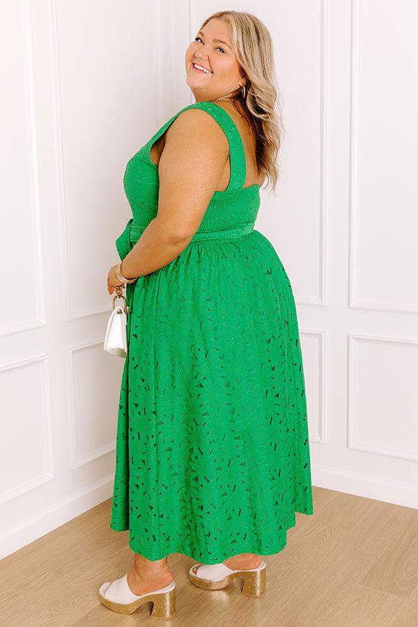 Charmed To Meet You Lace Midi Dress Curves Product Image