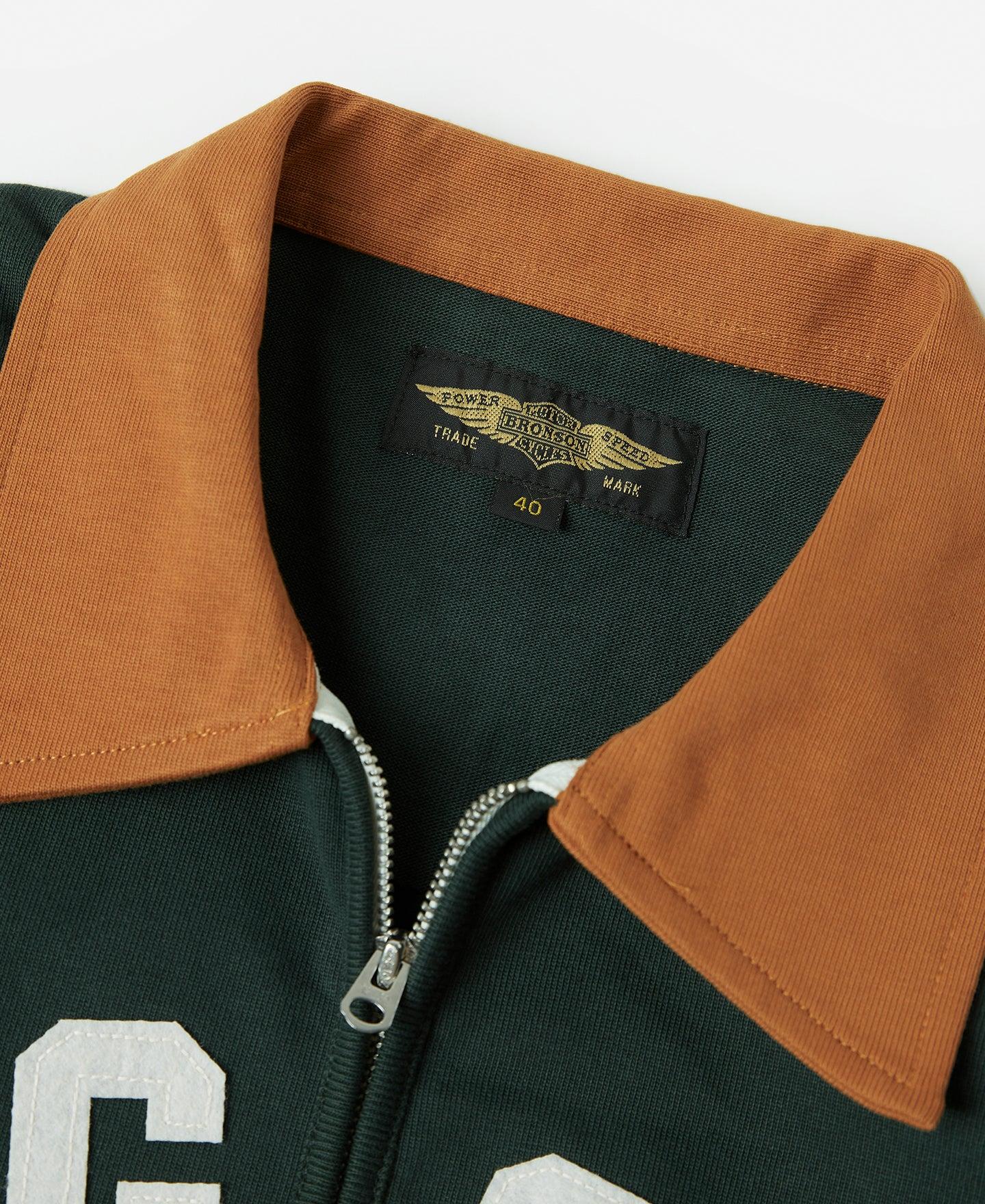 Heavyweight Two-Tone Racing Jersey T-Shirt - Orange/Green Product Image