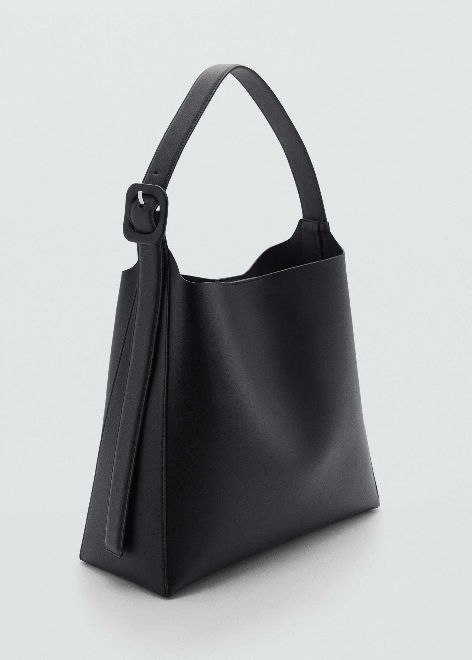 Bucket bag with buckle - Women | MANGO USA Product Image