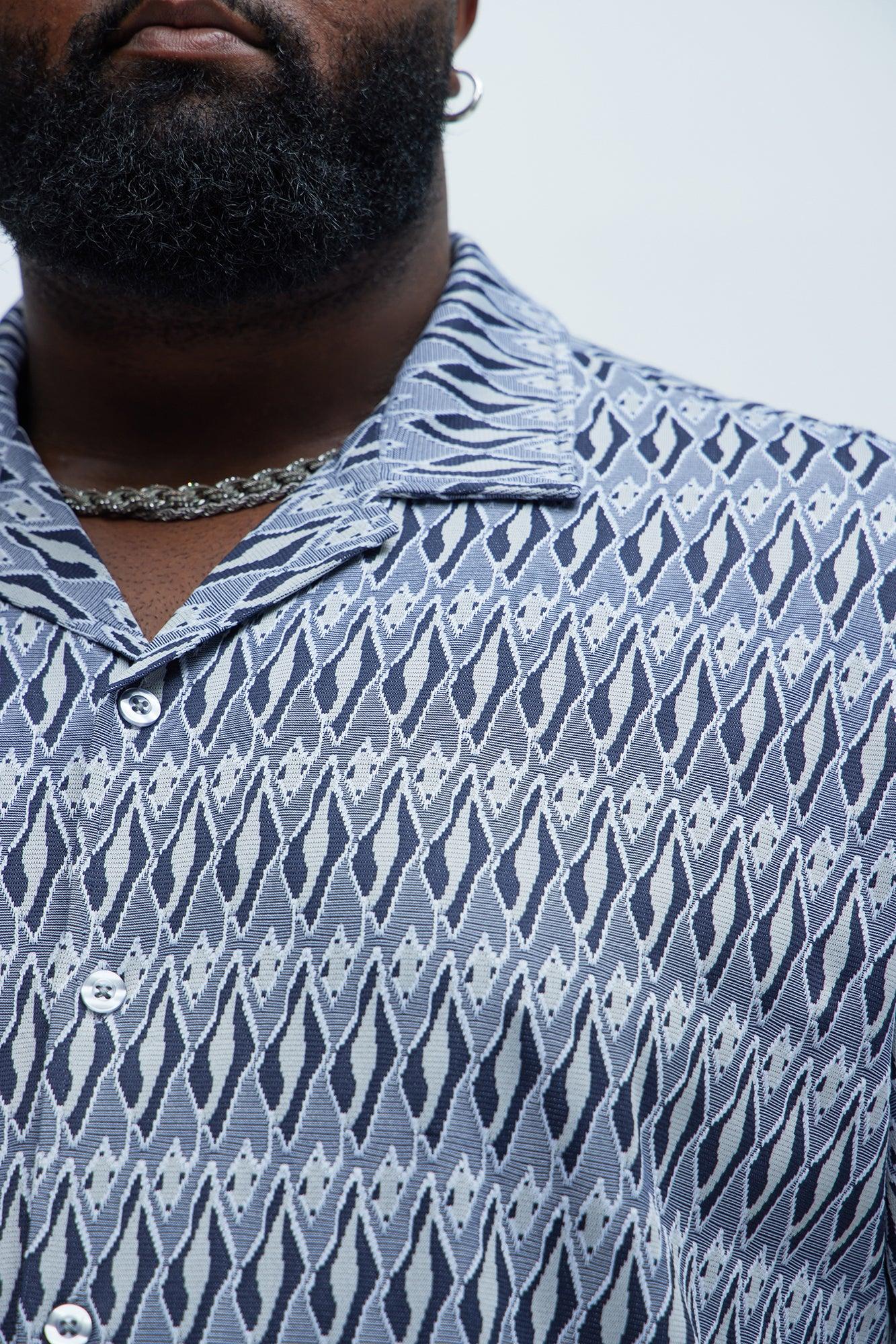 Xavion Textured Shirt - Blue/combo Product Image