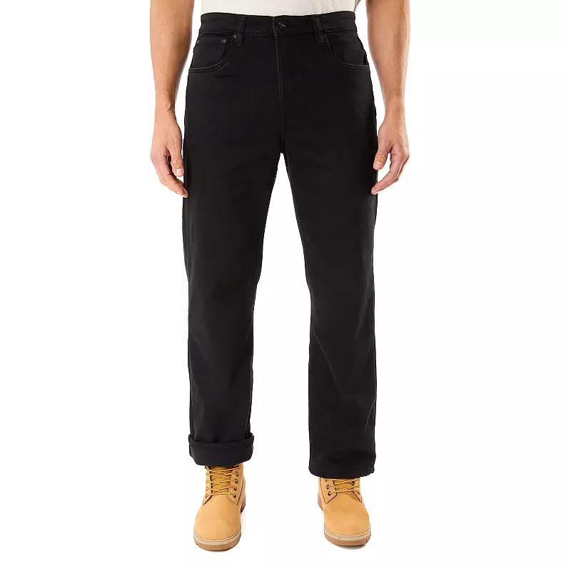 Men's Smith's Workwear Relaxed-Fit Buffalo Fleece-Lined 5-Pocket Jeans,  Product Image