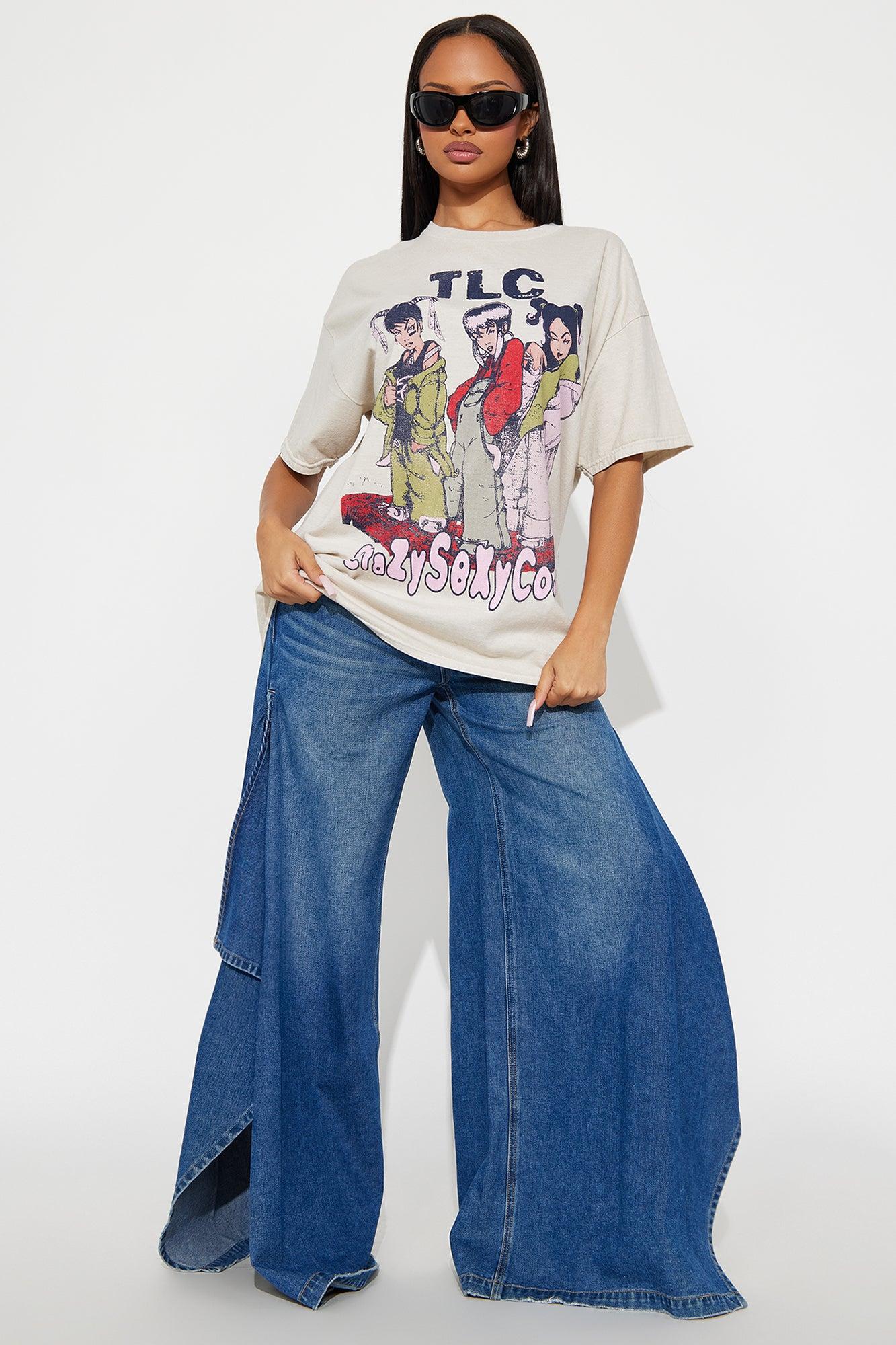 TLC Crazy Washed Tee - Sand Female Product Image