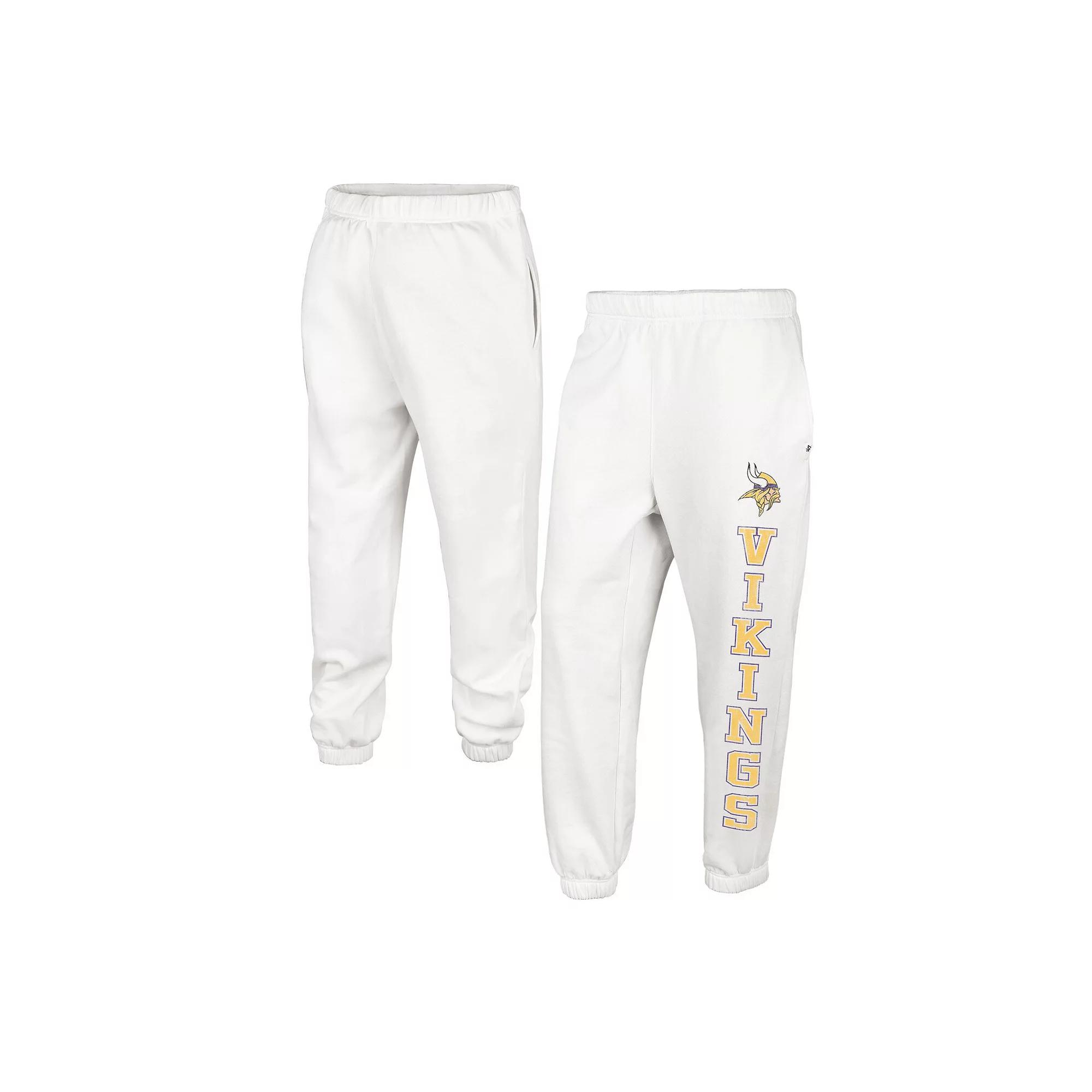 Women's '47 Oatmeal Minnesota Vikings Harper Joggers, Size: Large, Team Product Image