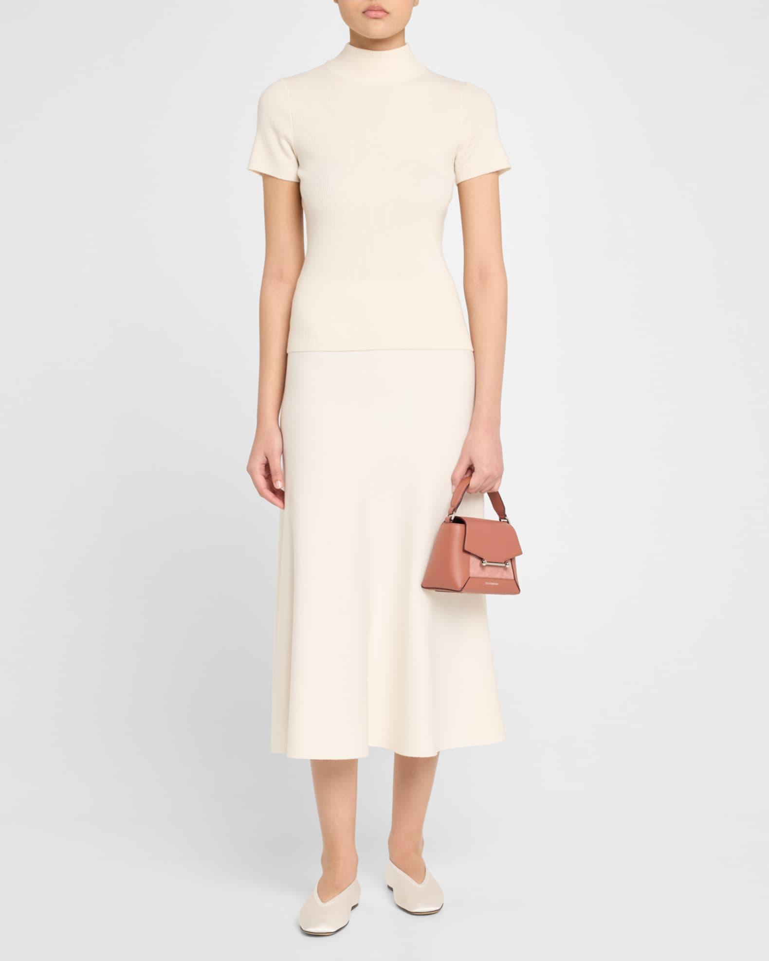 Mosaic Nano Leather & Suede Top-Handle Bag Product Image