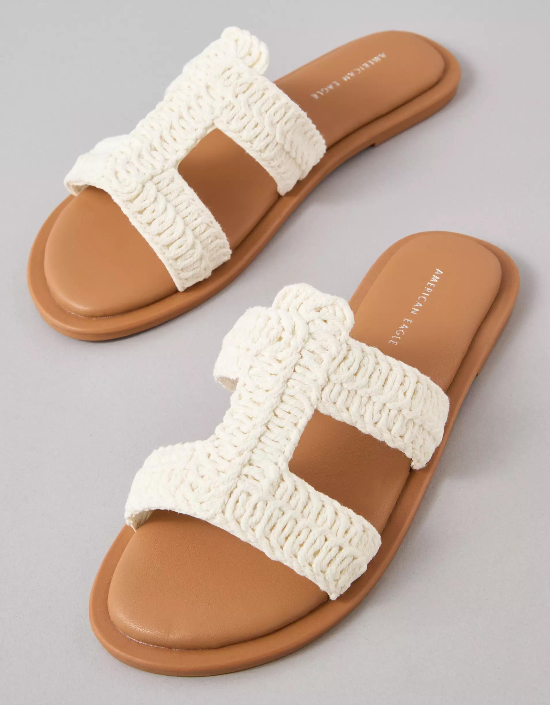 AE Crochet Slide Sandal Product Image