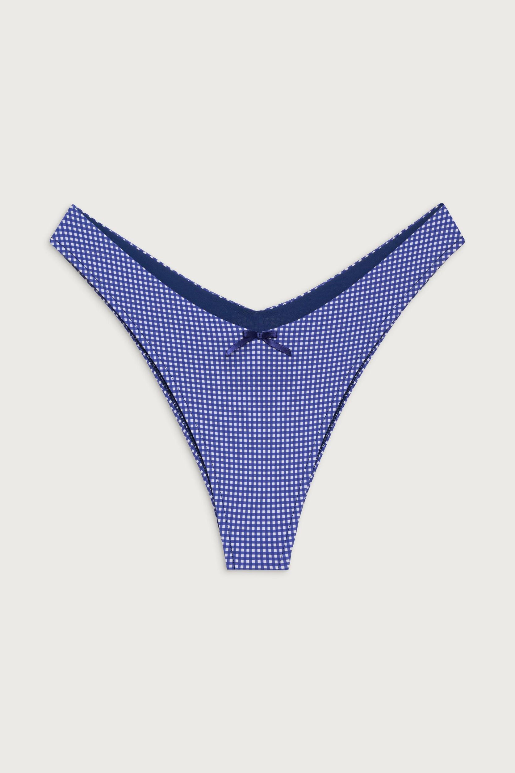Enzo Cheeky Bikini Bottom - Sailor Gingham Product Image
