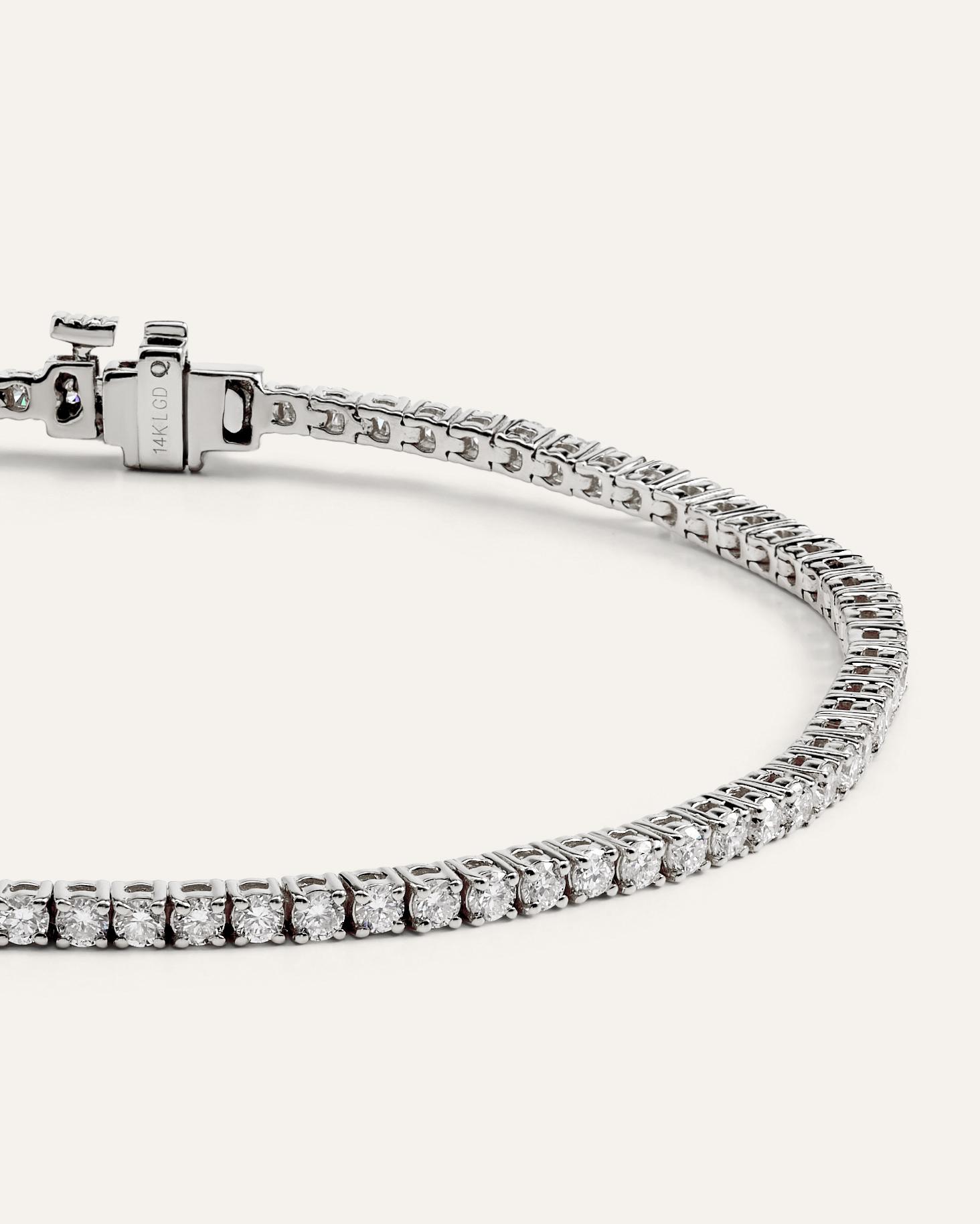 Quince | Women's 14K Gold Lab Grown Diamond Tennis Bracelet Product Image