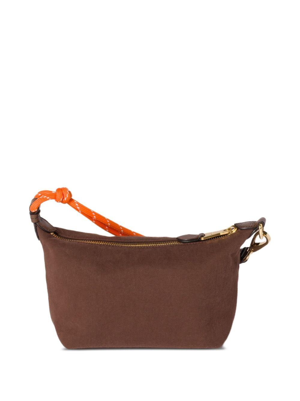 mini Gabardine logo zip bag Product Image