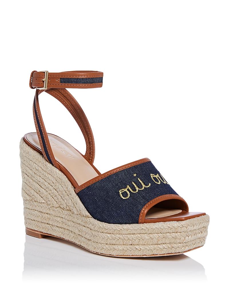 Womens Jesse 115MM Canvas Espadrille Platform Wedge Sandals Product Image