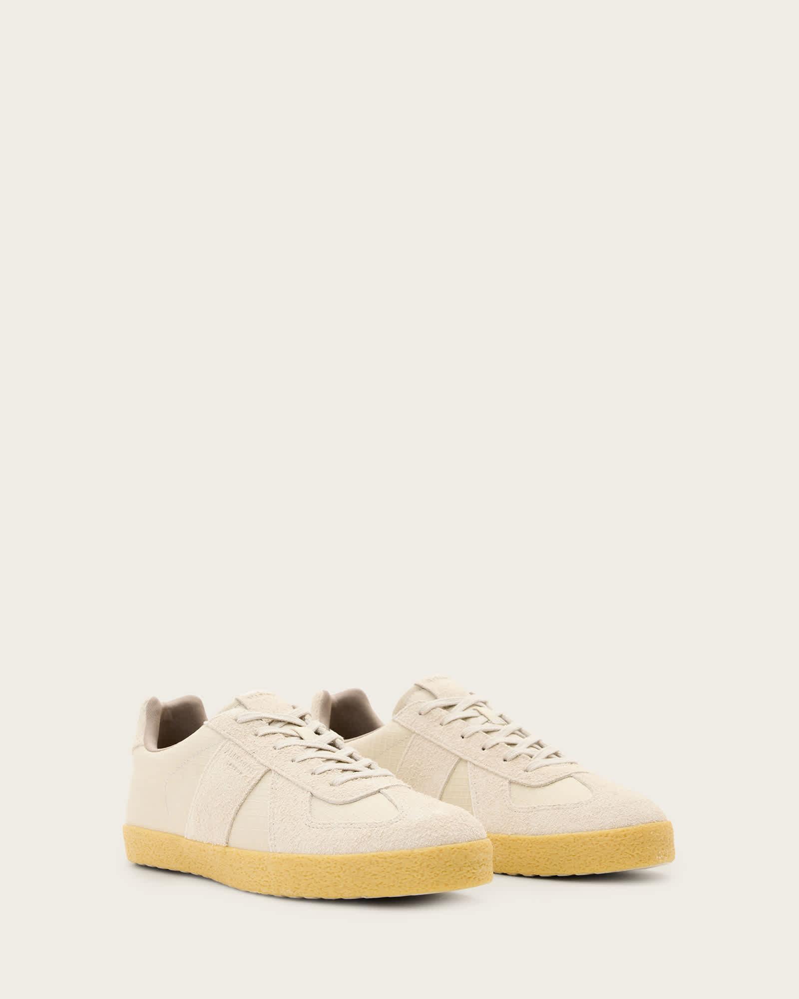 Jaimee Low Top Ripstop Trainers Chalk White | ALLSAINTS US Product Image