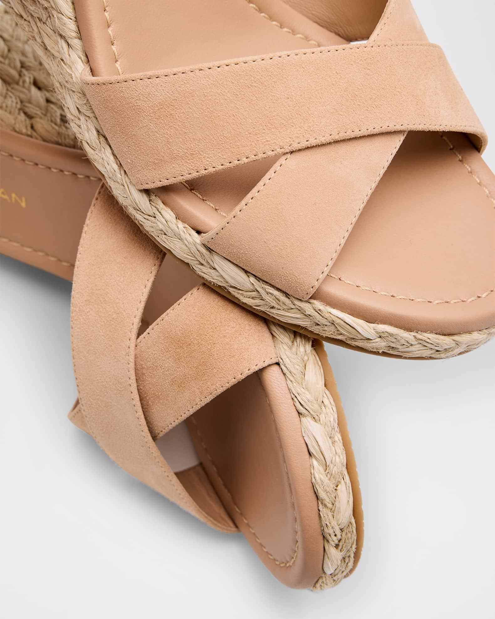 Dayna Suede Crisscross Wedge Espadrilles Product Image