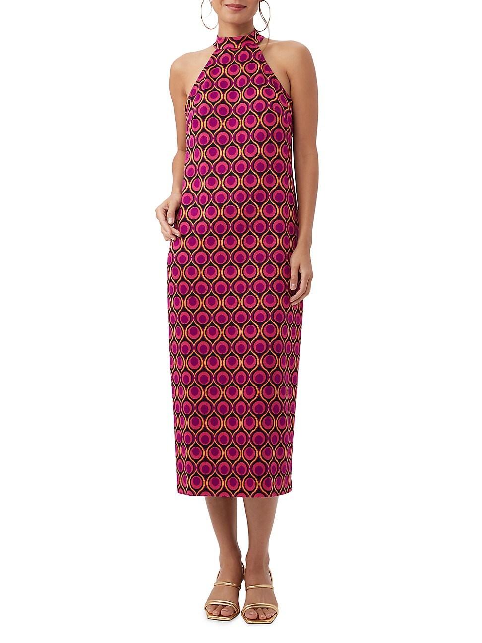 Womens Giri Graphic Halter Midi-Dress Product Image