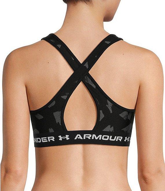 Under Armour Women's Armour® Mid Crossback Printed Scoop Neck Sports Bra Product Image