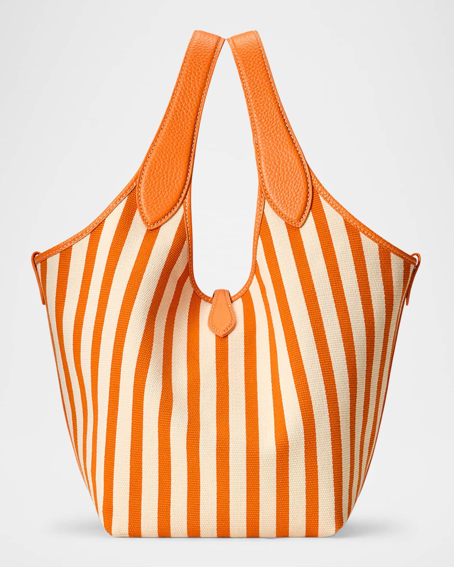 Striped Cotton Canvas Tote Bag Product Image
