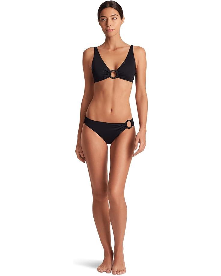 Beach Club Solids Triangle V-Neck Bikini Top Product Image