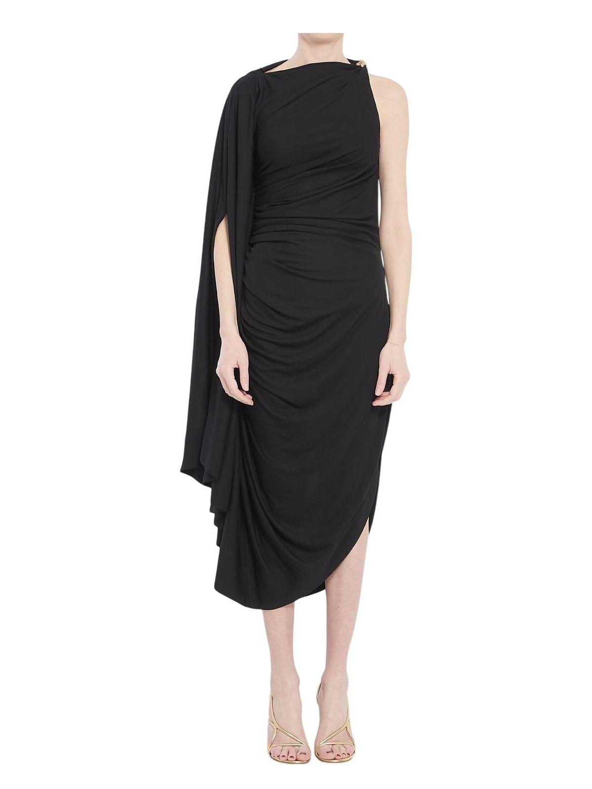 BOTTEGA VENETA Draped Dress In Black Product Image