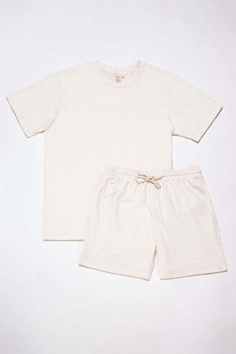 Men's Organic Natural Pack: Athletic Shorts + Men's Crew Tee Product Image
