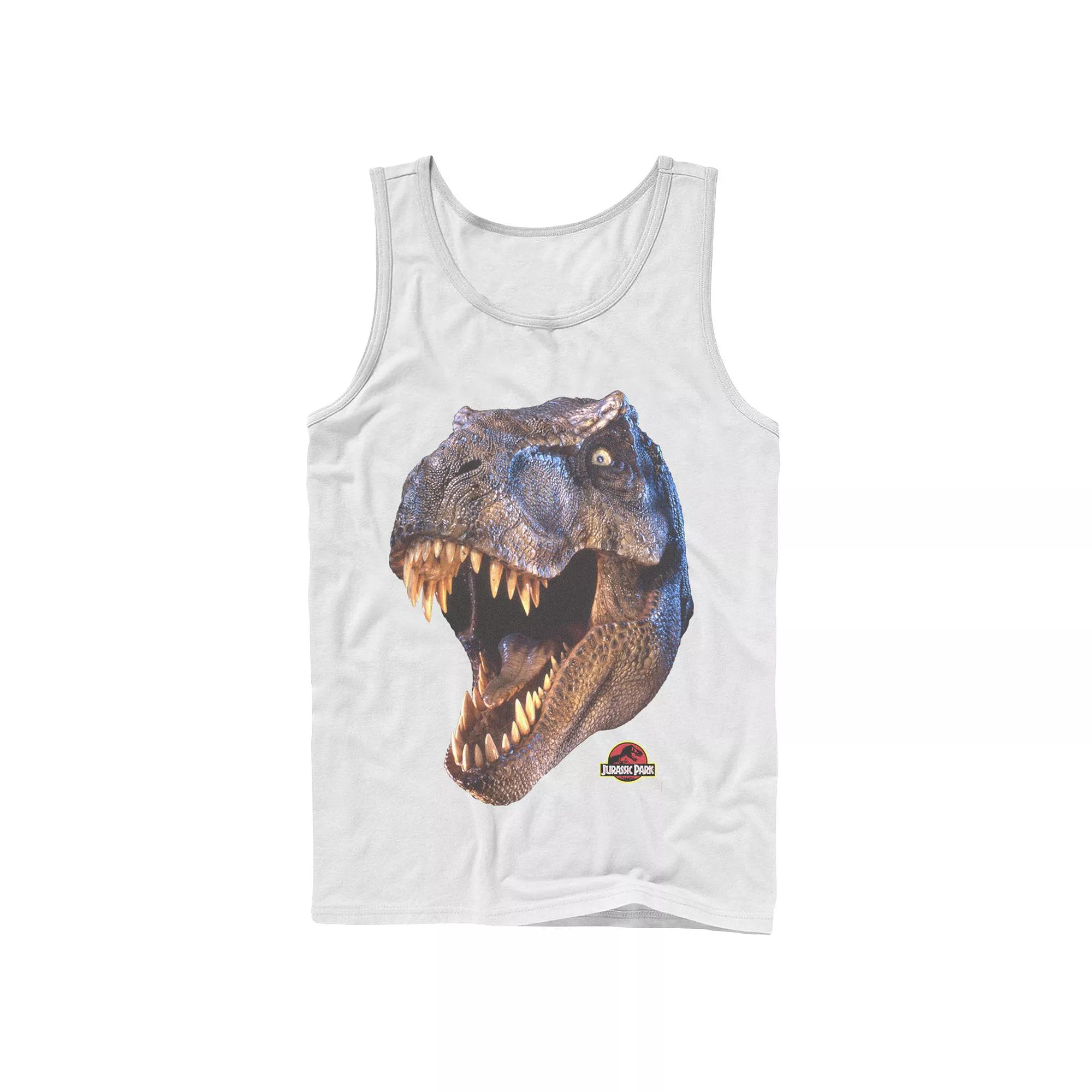 Men's Jurassic Park T-Rex Head Roar Tank Top,  Product Image