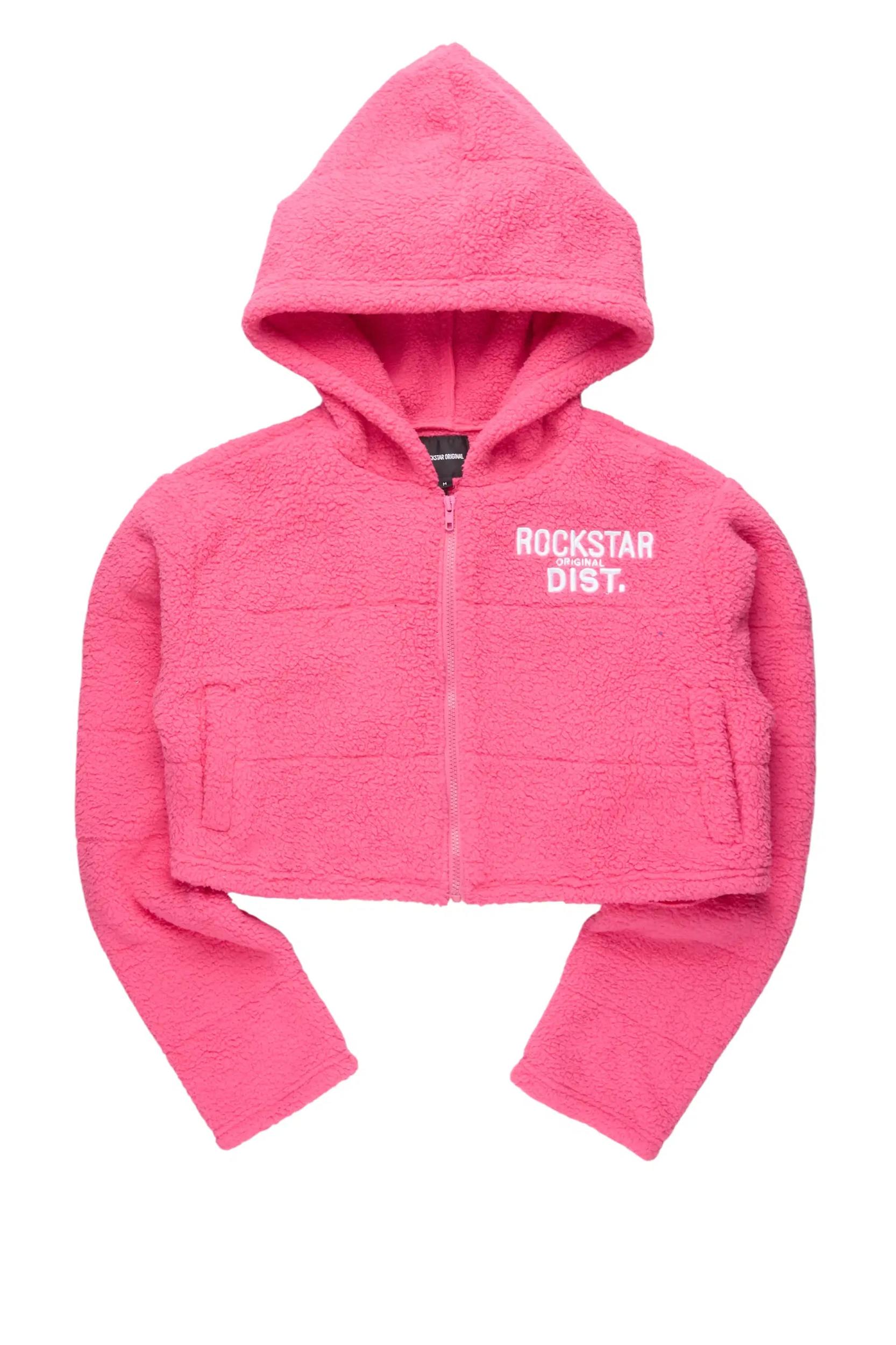 Kimani Hot Pink Sherpa Jacket Female Product Image