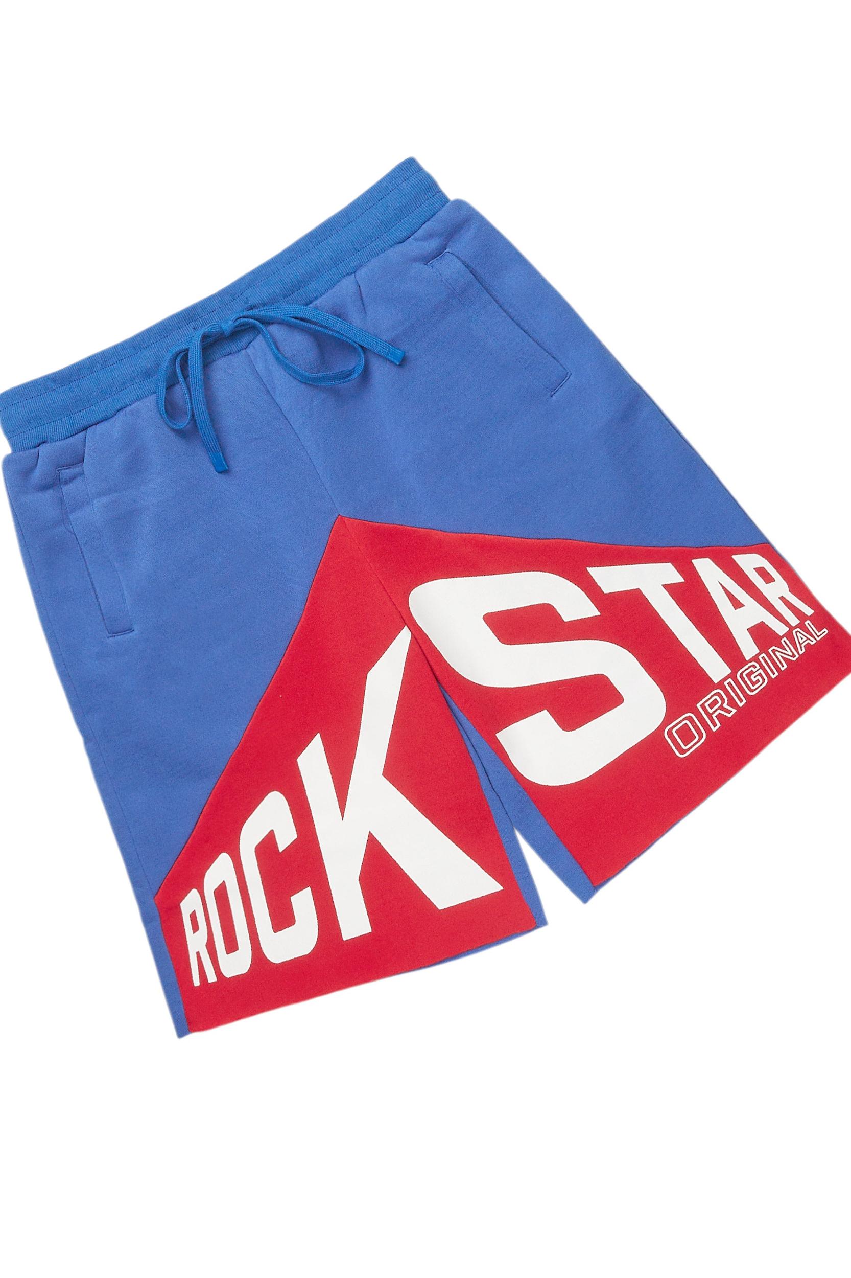 Diona Royal Blue T-Shirt Short Set Female Product Image