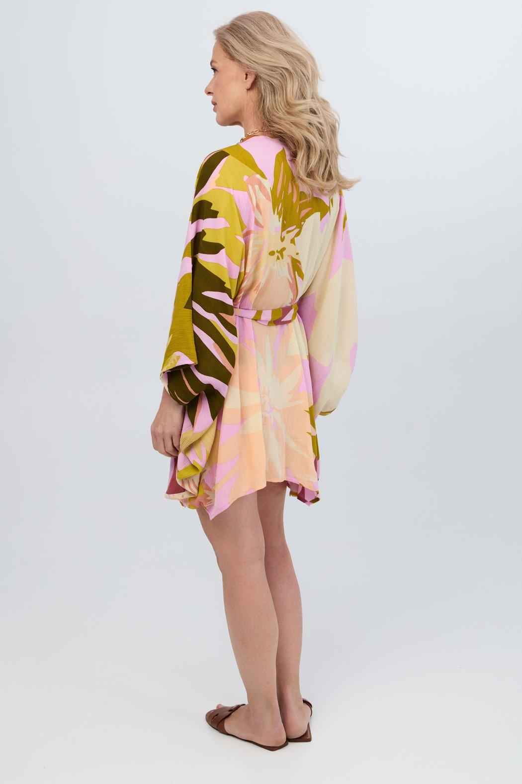 Multicolor Floral Short Kaftan Product Image