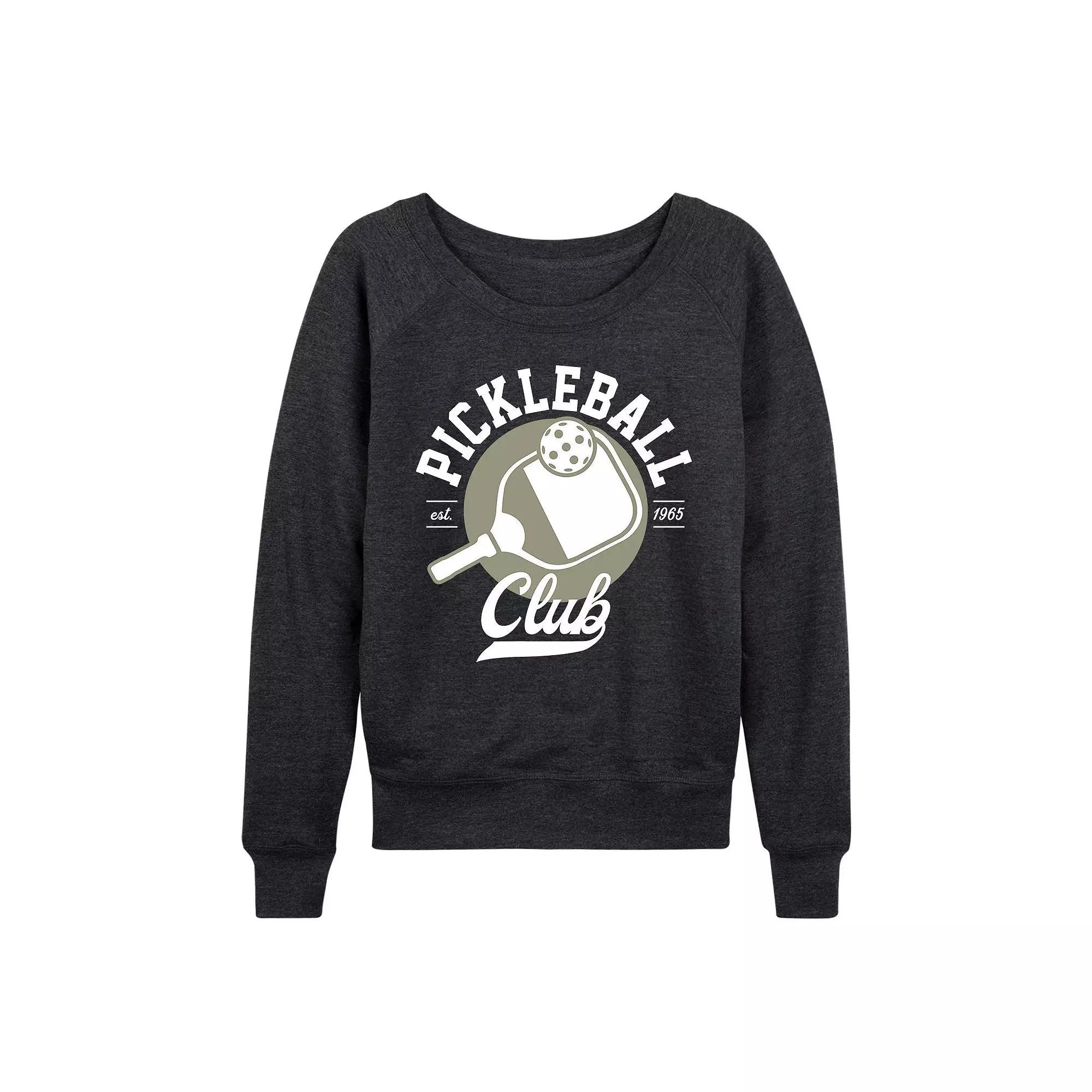 Women's Pickleball Club French Terry Long Sleeve Tee, Girl's,  Product Image